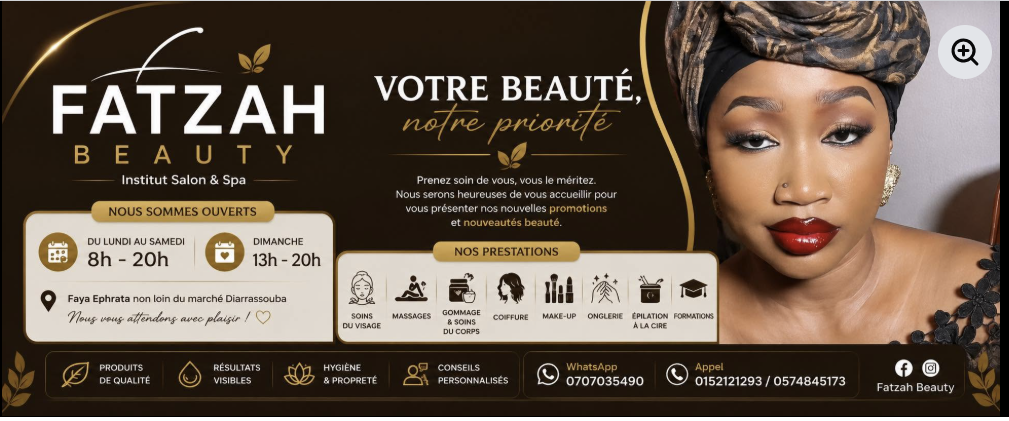 Fatzah Beauty — prestations et coordonnées